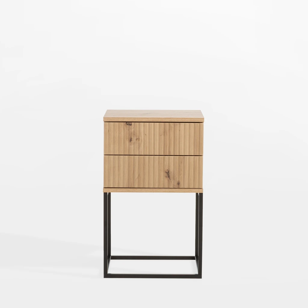 Nočný stolík so zásuvkami dub artisan NOTTE