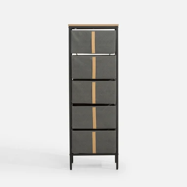 Vysoká komoda z textilu LENISSO