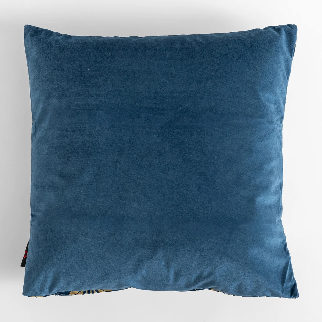 Niebieska dekoracyjna poszewka w stylu art deco