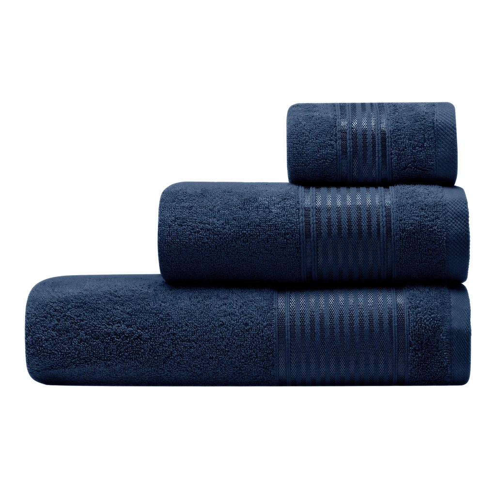 Tmavomodrý uterák ESTERA 70x140 cm