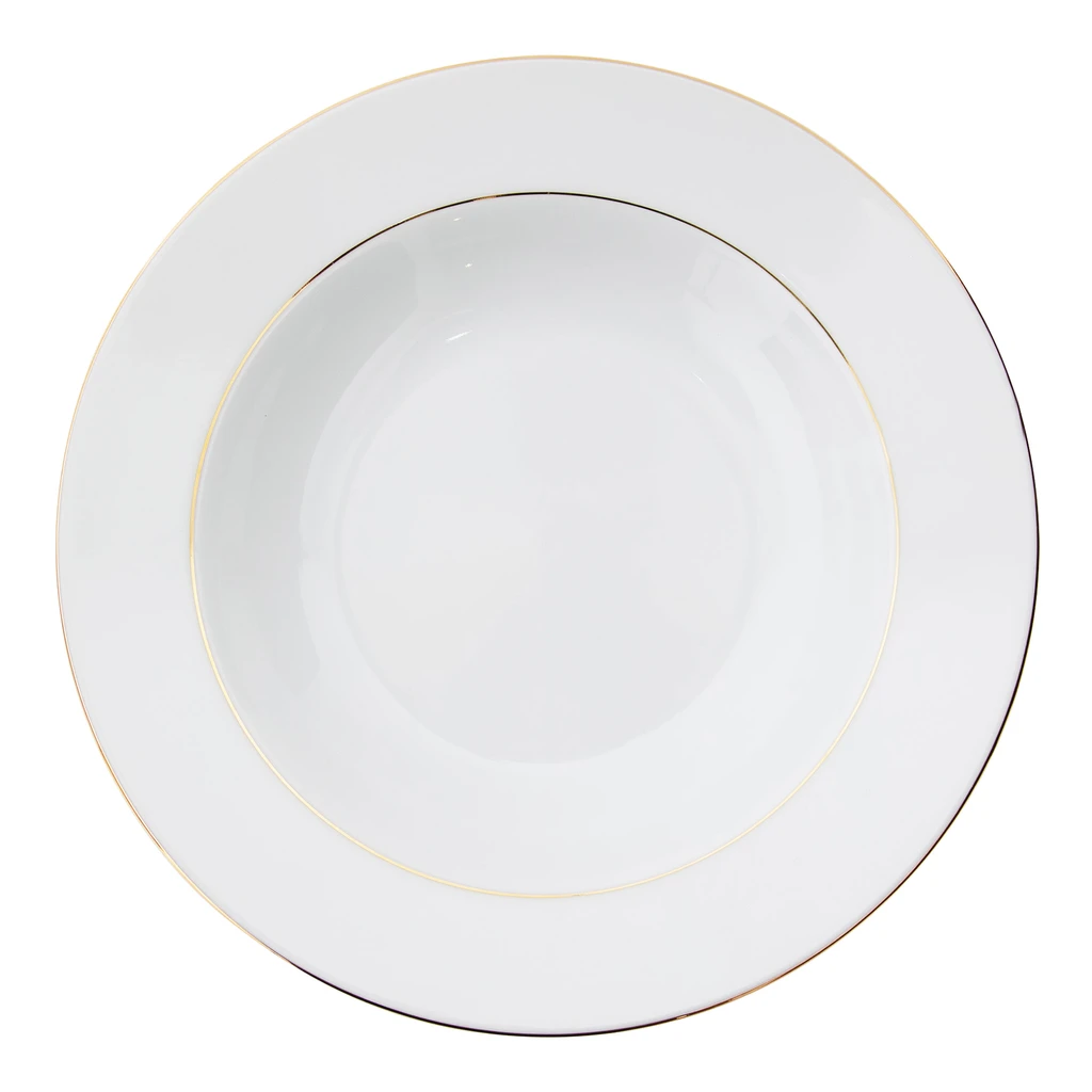 Hlboký tanier MARIA PAULA Zlatá línia 23 cm