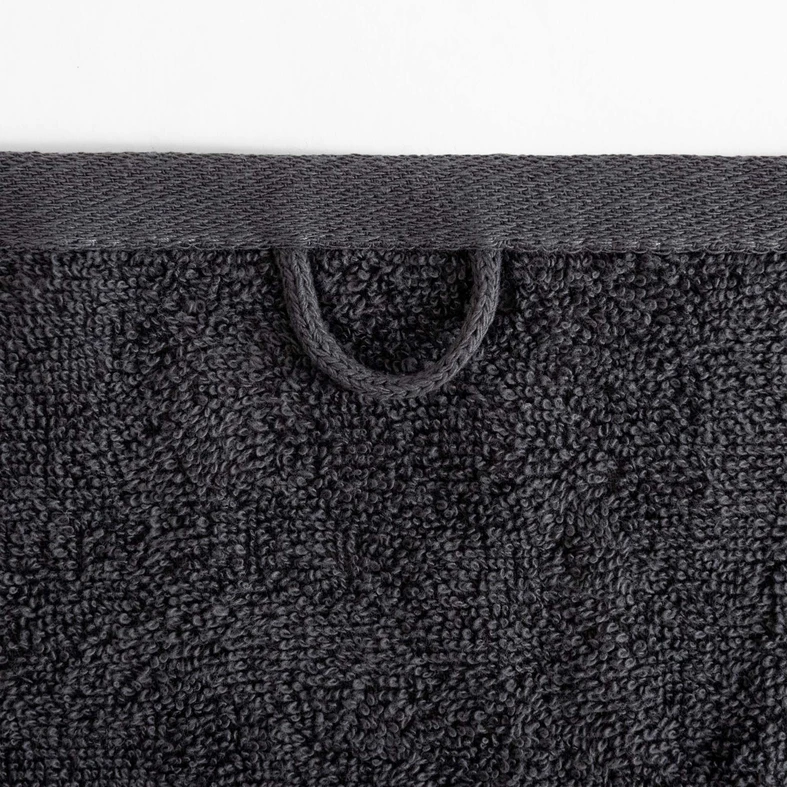 Súprava 2 uterákov strieborná/oceľová BLINK