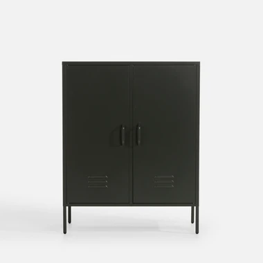 Kovová komoda čierna BLISFUL