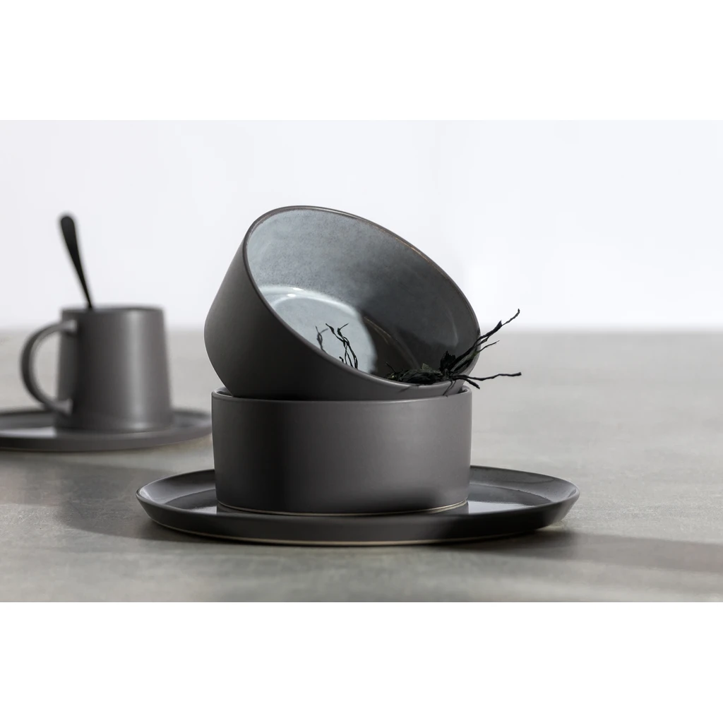 Keramická miska sivá ZUZE 15,2 cm