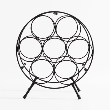 Stojan na víno kovový, na 7 fliaš