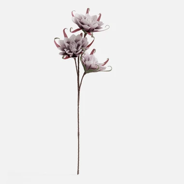Umelý kvet v bielej a fialovej farbe 80 cm