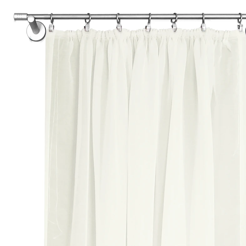 Záclona krepová DIANA s riasiacou páskou 130x160 cm