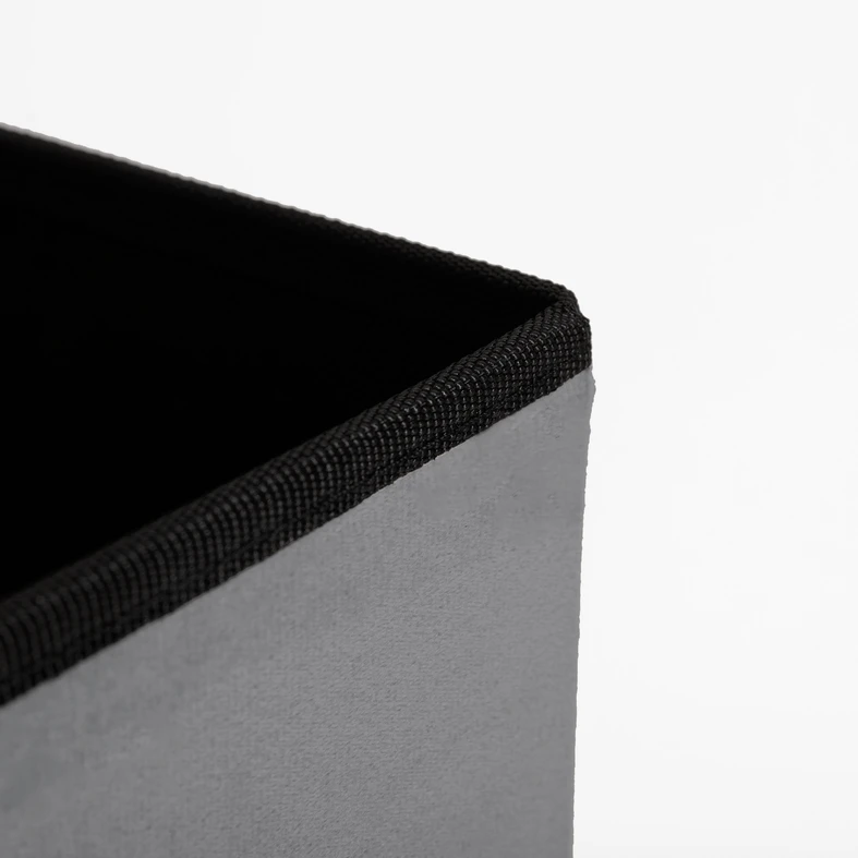 Skladací puf sivý 38x37,5 cm