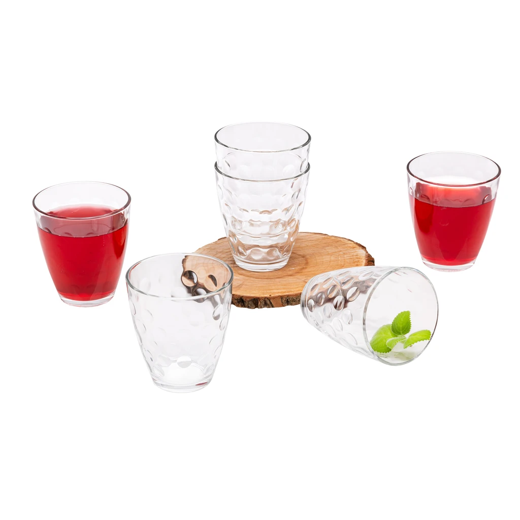 Súprava 6 pohárov DOTS ROCKS, 390 ml