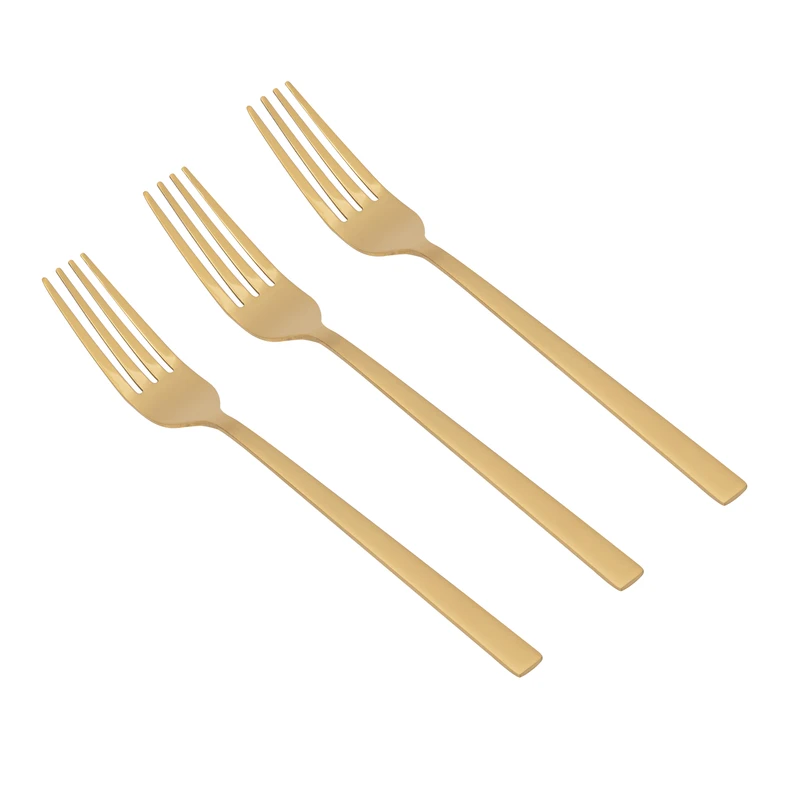 Vidlička zlatá PIANO GOLD, sada 3 ks.