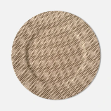 Dekoratívny tanier hnedý 33 cm