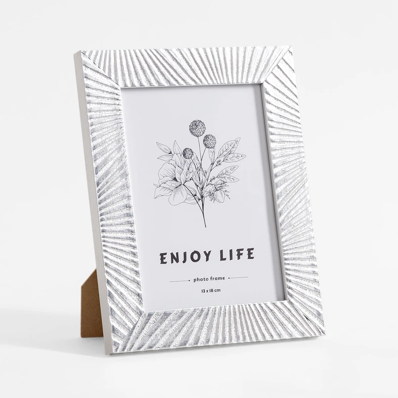 Rám na fotografiu v glamour štýle 13x18 strieborný