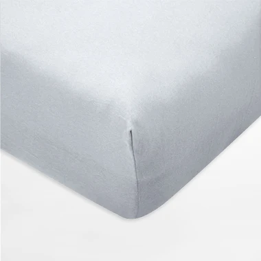 Prestieradlo z džerseja s gumičkou v svetlosivej farbe IVETTE 200x220 cm