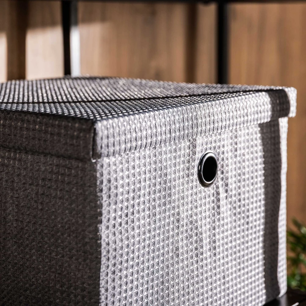 Úložný box sivý 28x28x20 cm