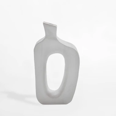 Biela váza s otvorom 29 cm