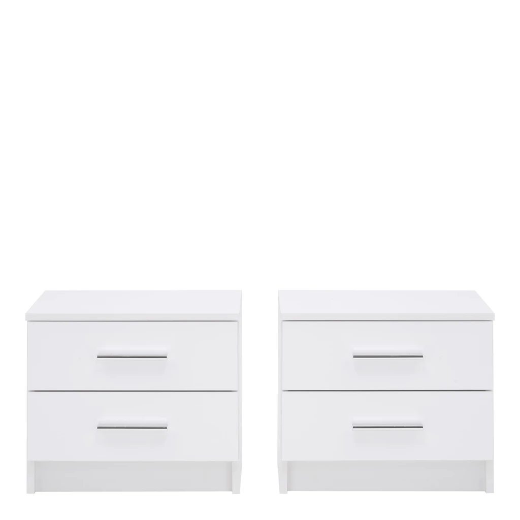 MARSYLIA biele nočné stolíky 2 ks