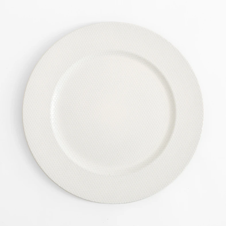 Dekoratívny tanier - podtanier biely 33 cm