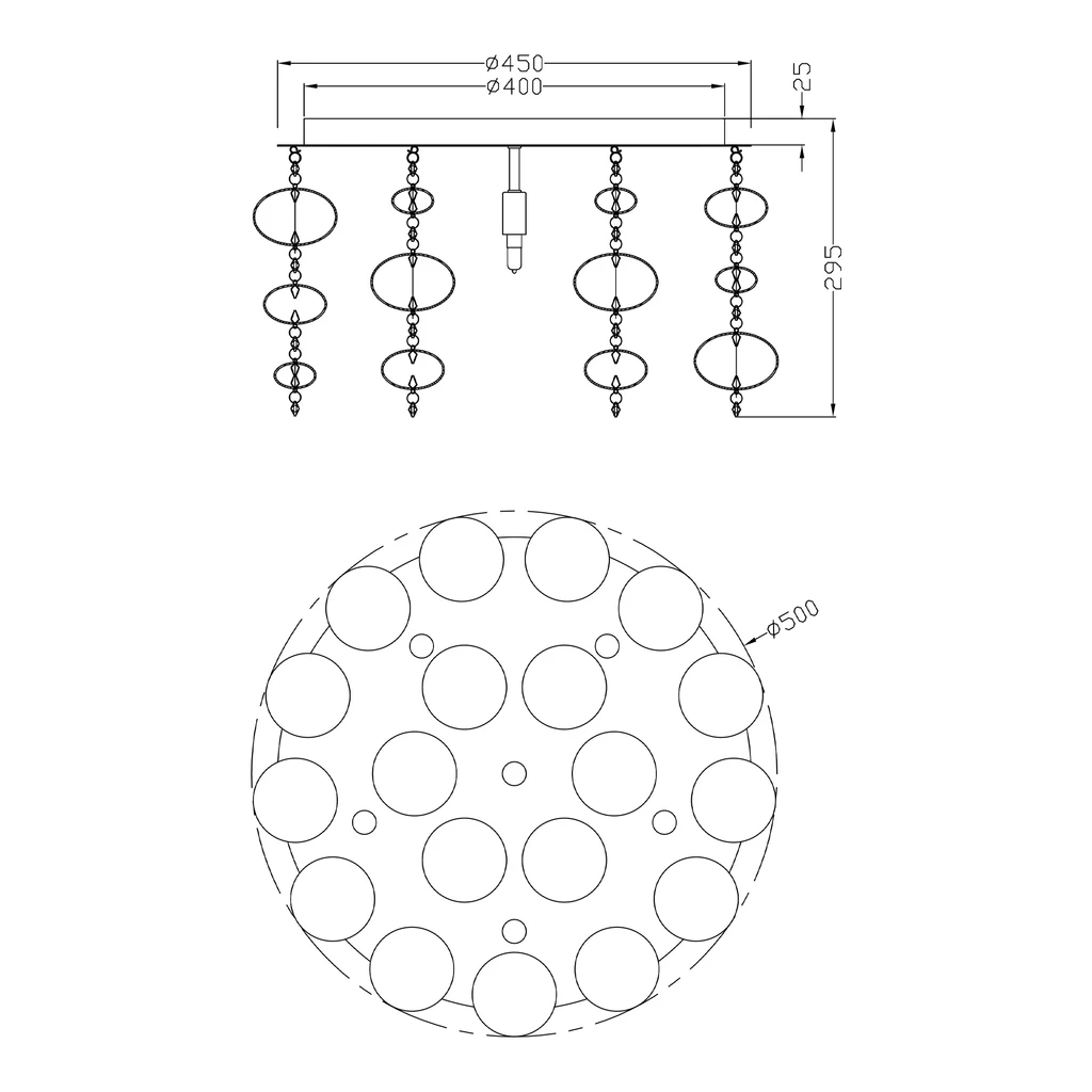 Stropné svietidlo ELLI RLX92175-6R