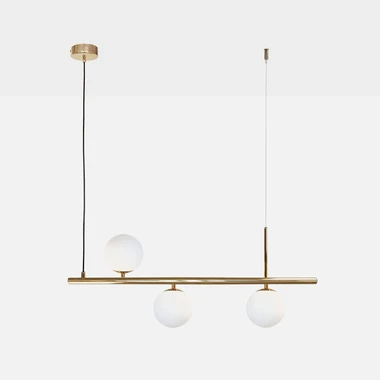Závesné svietidlo zlaté 3 gule FARO