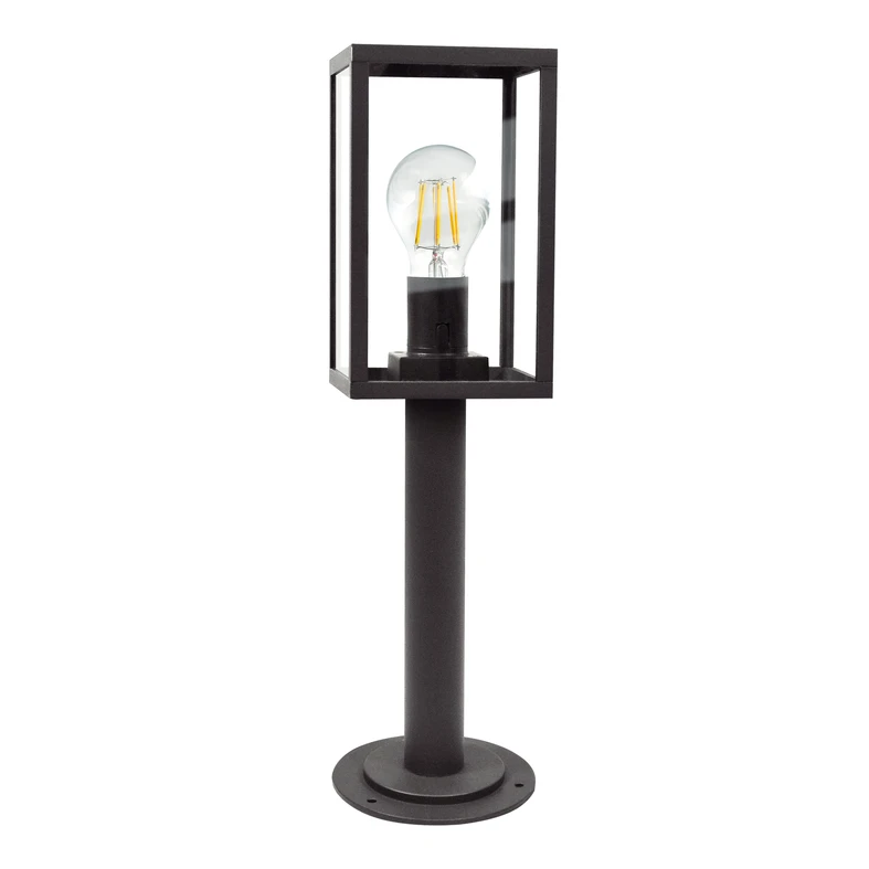 Vonkajšia stojacia lampa nízka grafitová MALMO 48 cm