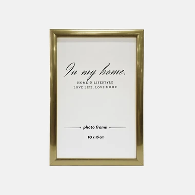 Fotorámček 10x15 do obývacej izby zlatý