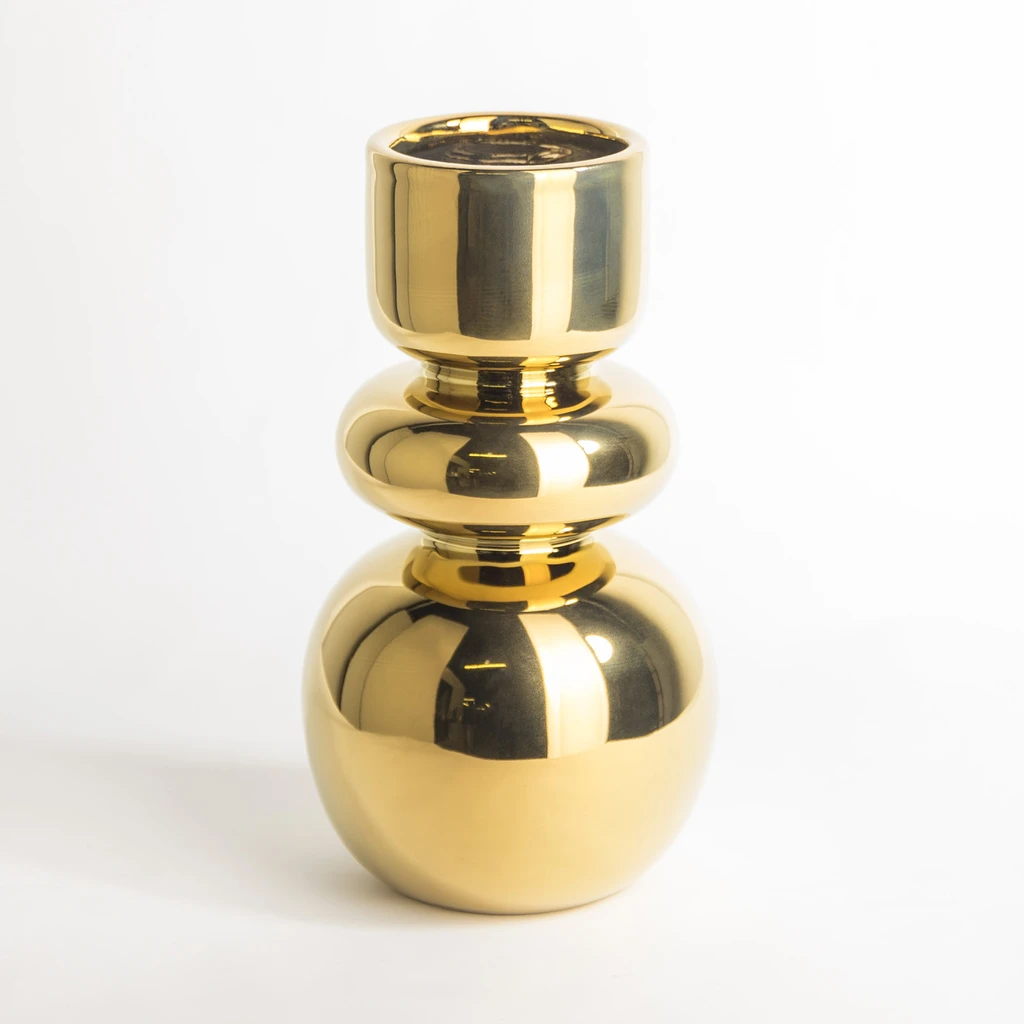 Moderná váza zlatá 25 cm