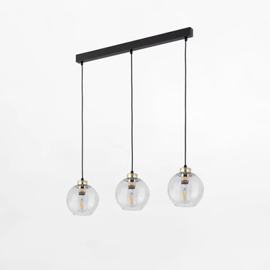 Transparentné závesné svietidlo lišta DEVI 3