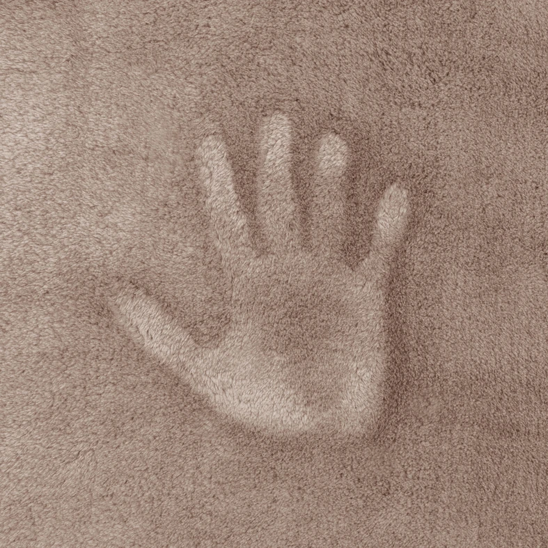 Koberec béžový kožušinka SITE 80 x 150 cm