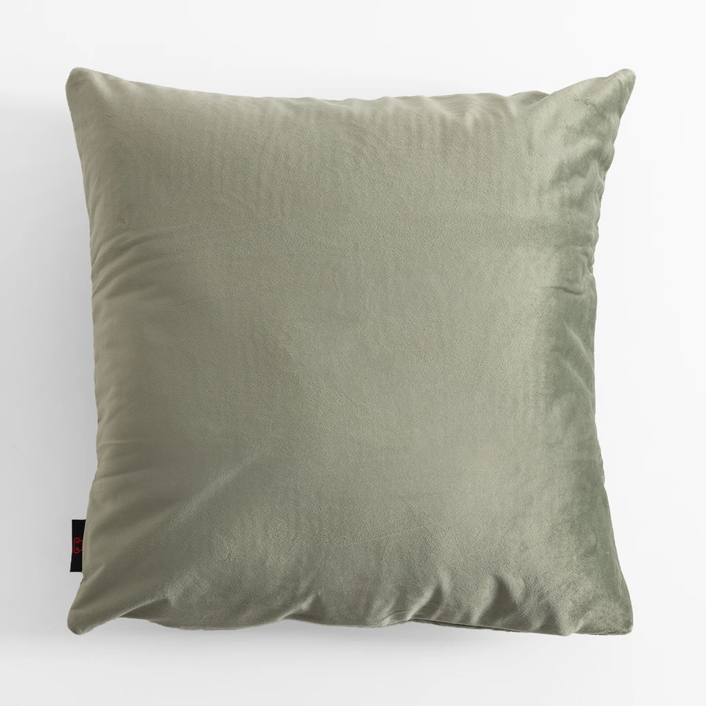 Geometrická velúrová obliečka na vankúš zelená JONES 45x45 cm