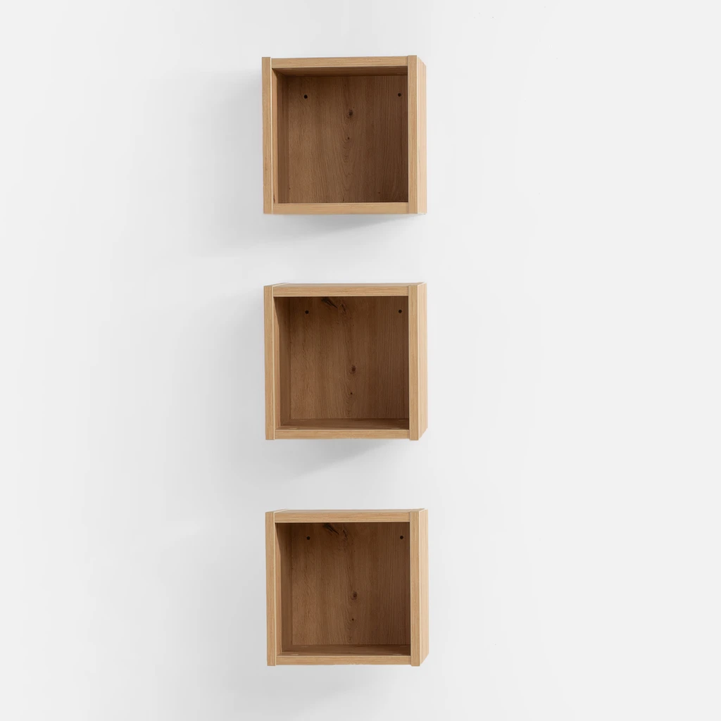 Zestaw 3 półek wiszących LADAMA upiększy Twoją łazienkę.