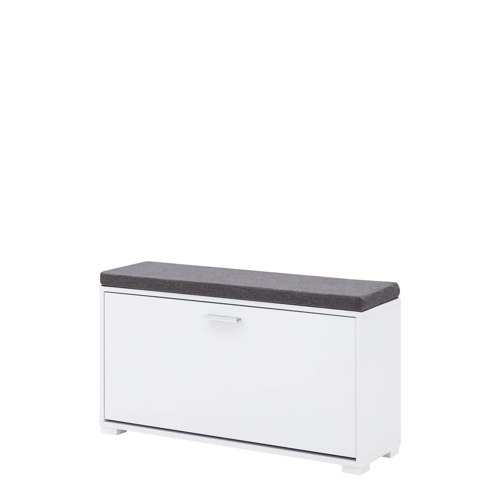 Skrinka na obuv so sedadlom 1K BIELA