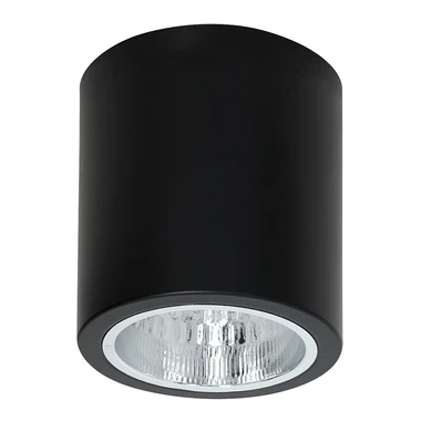 Reflektor 1-bodový čierny ROUND, priemer 13,3 cm