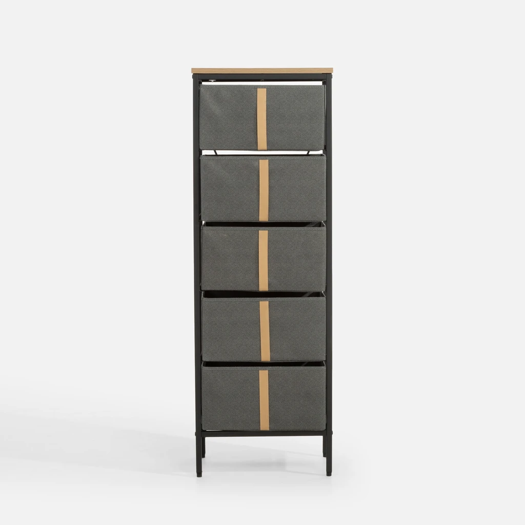 Vysoká komoda z textilu LENISSO