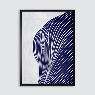 Maľba v čiernom ráme NAVY SHAPE II 50x70 cm