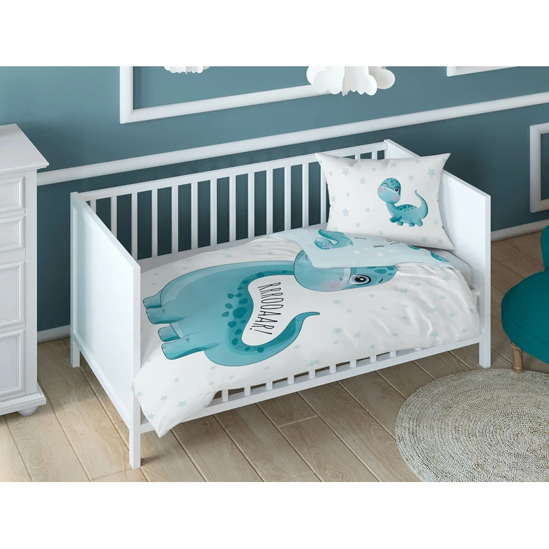 Bavlnené obliečky MALÝ DINOSAURUS 100x135 cm