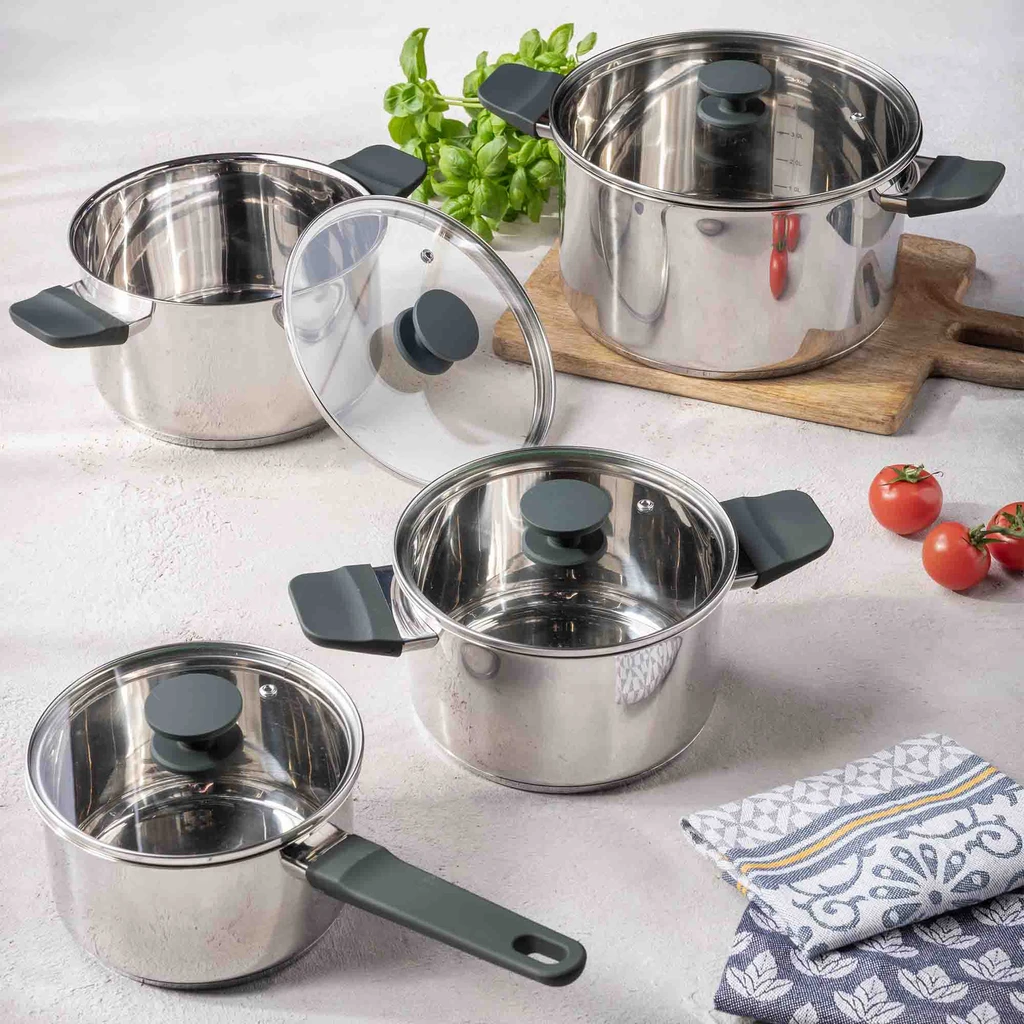 Súprava 4 hrncov na indukciu a plyn LINDE