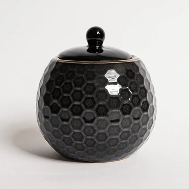 Keramická cukornička BRESCA čierna