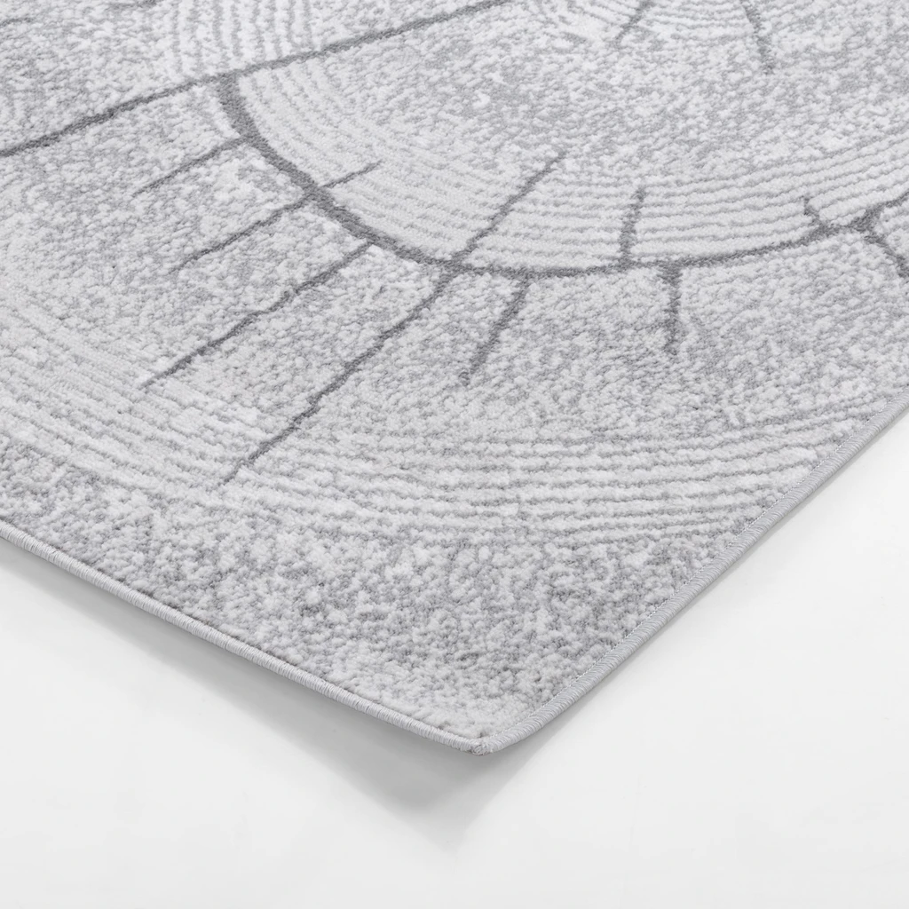 Koberec vzor prierez stromu sivý MIRACLE 80x150 cm