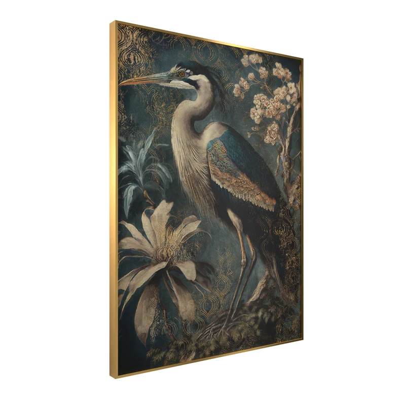 Maľba do obývacej izby GREEN HERON 50x70 cm