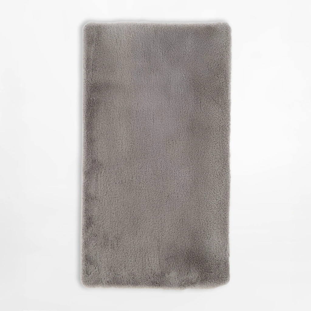 Moderný strieborný koberec RABBIT, 80x150 cm