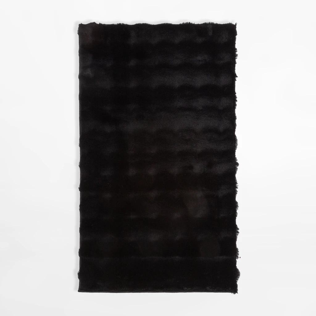 Moderný koberec MODESTO, čierny, 60x100 cm