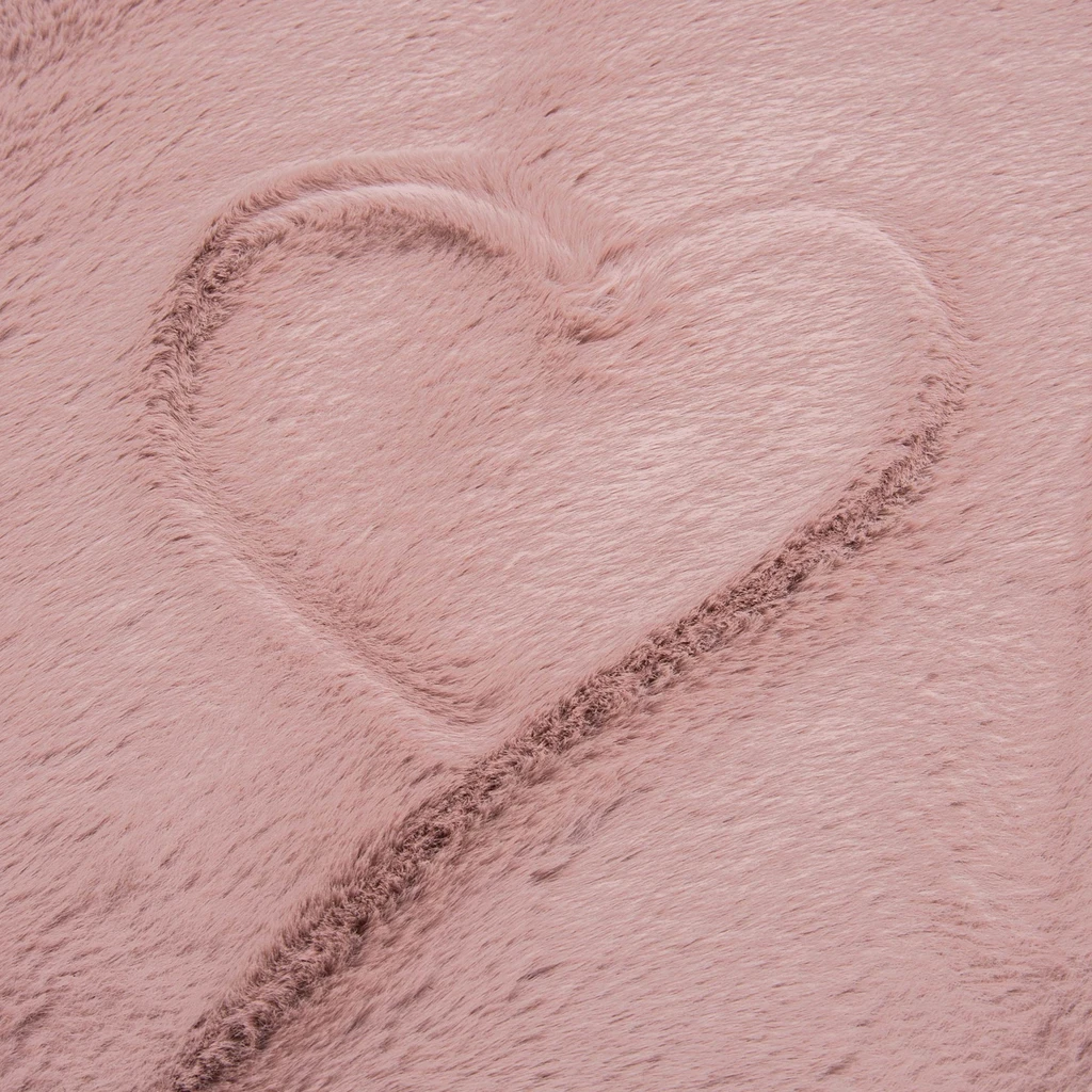 Okrúhly ružový koberec RABBII 90 cm